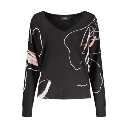 Desigual Pulover 26WWJF29 NEGRU