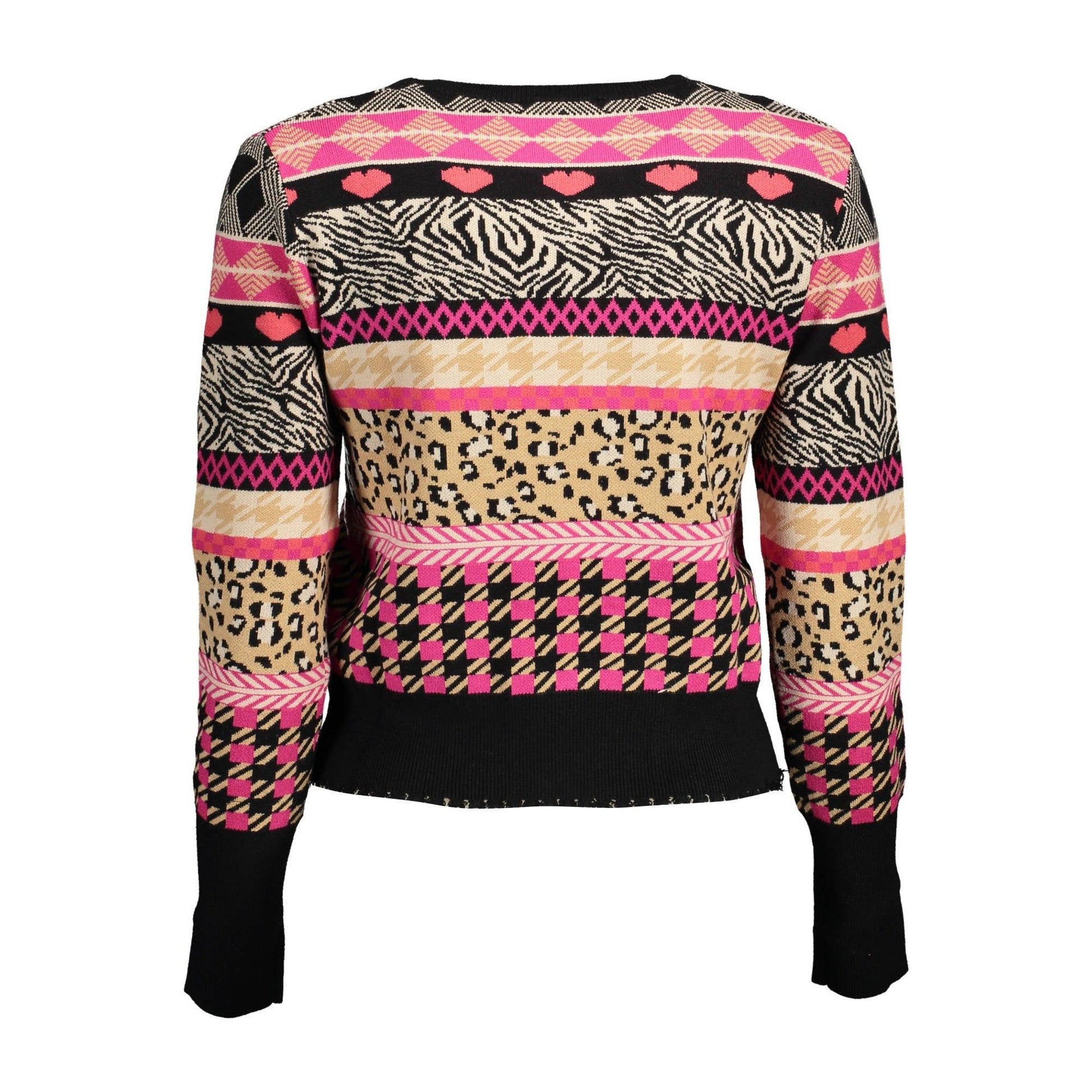 Desigual Pulover 22WWJF72 NEGRU