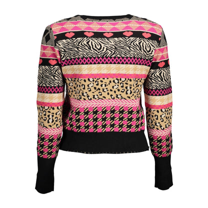 Desigual Pulover 22WWJF72 NEGRU