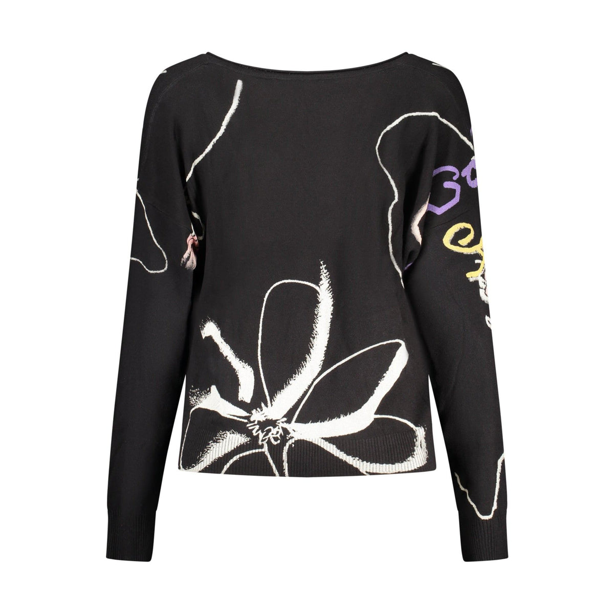 Desigual Pulover 26WWJF29 NEGRU