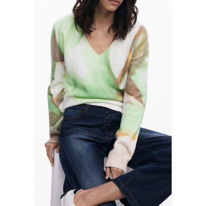 Desigual Pulover 25WWJF13 VERDE