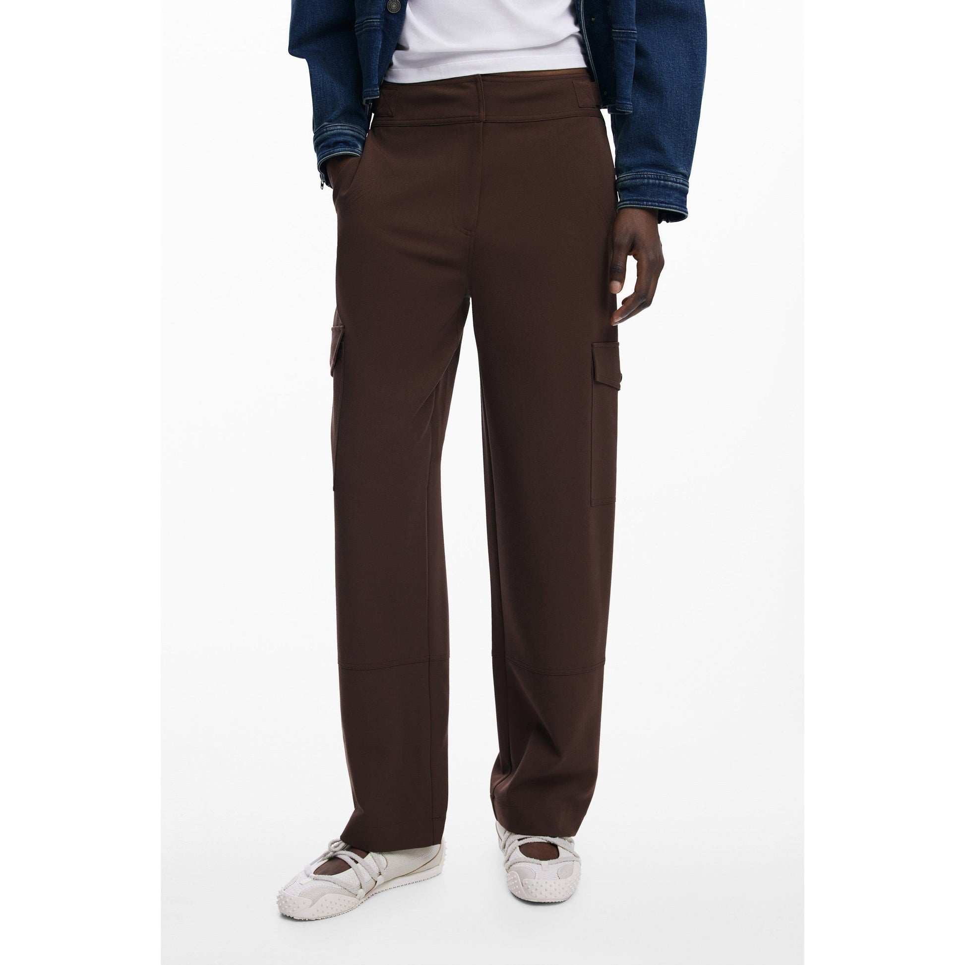 Desigual Pantaloni casual 25WWPW08 MARO