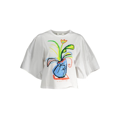Desigual Tricou 23SWTKC8 ALB