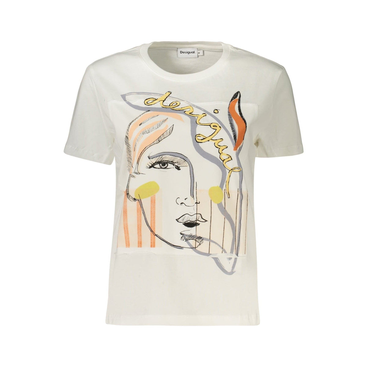 Desigual Tricou 26SWTK51 ALB