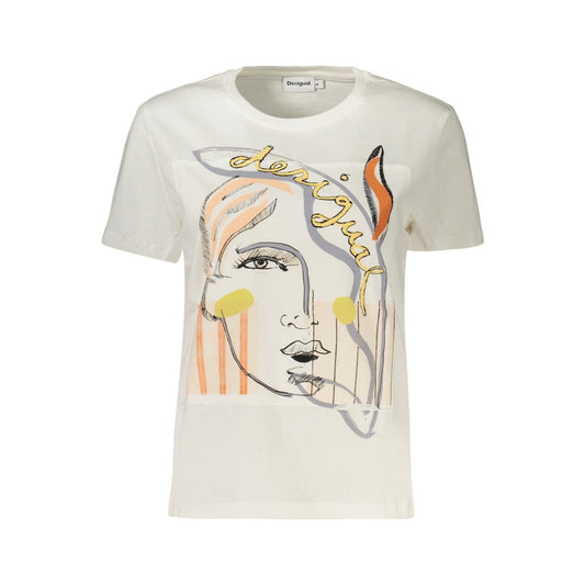 Desigual Tricou 26SWTK51 ALB