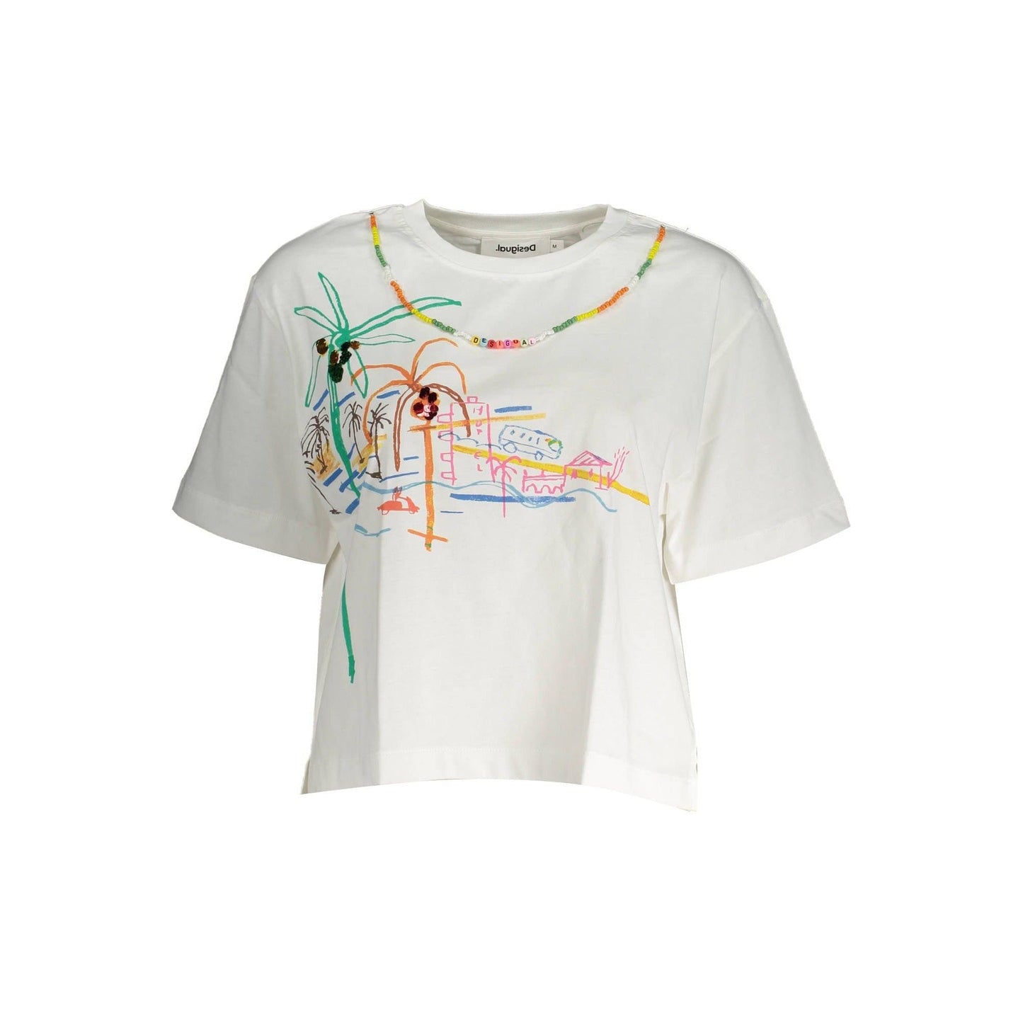 Desigual Tricou 23SWTKCC ALB