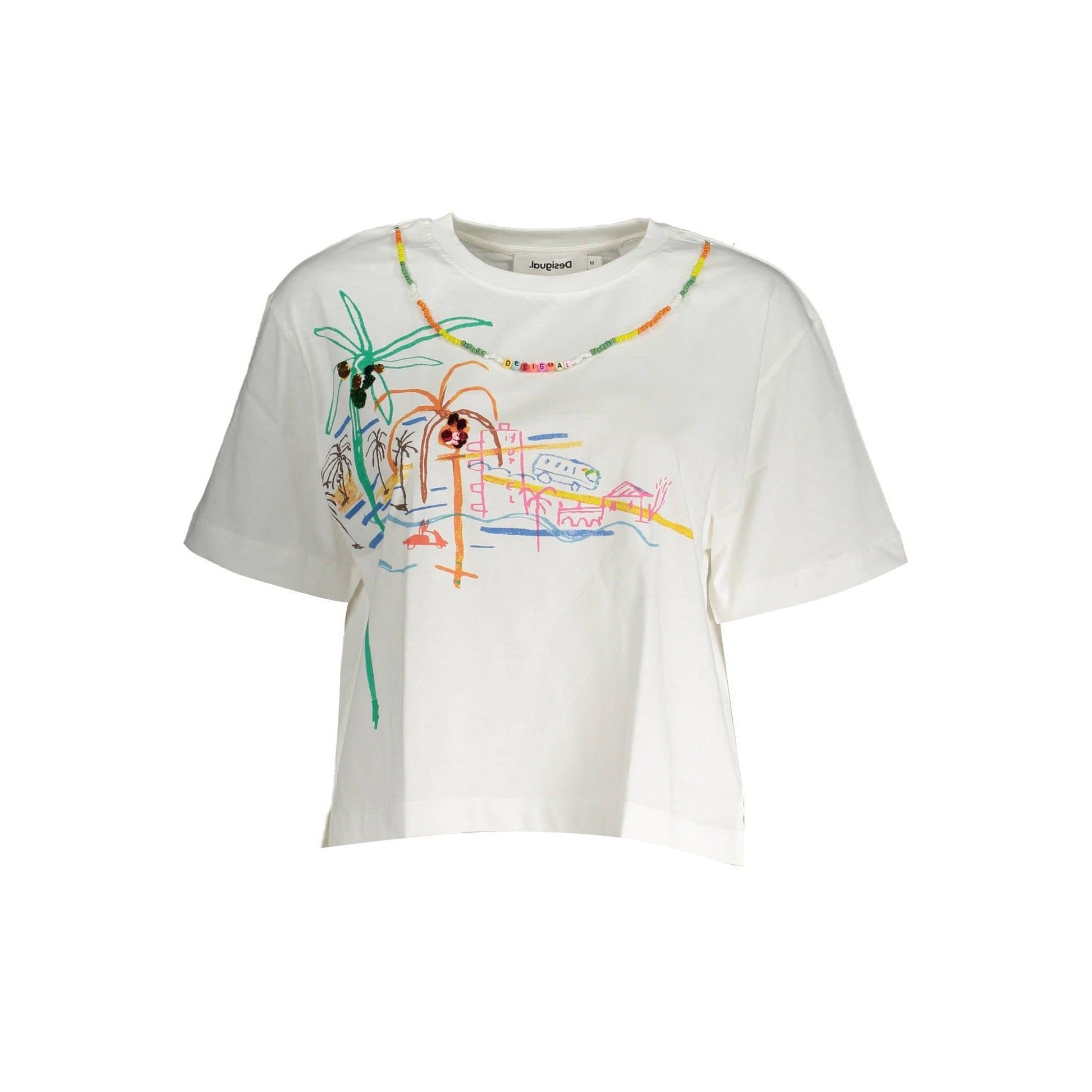 Desigual Tricou 23SWTKCC ALB