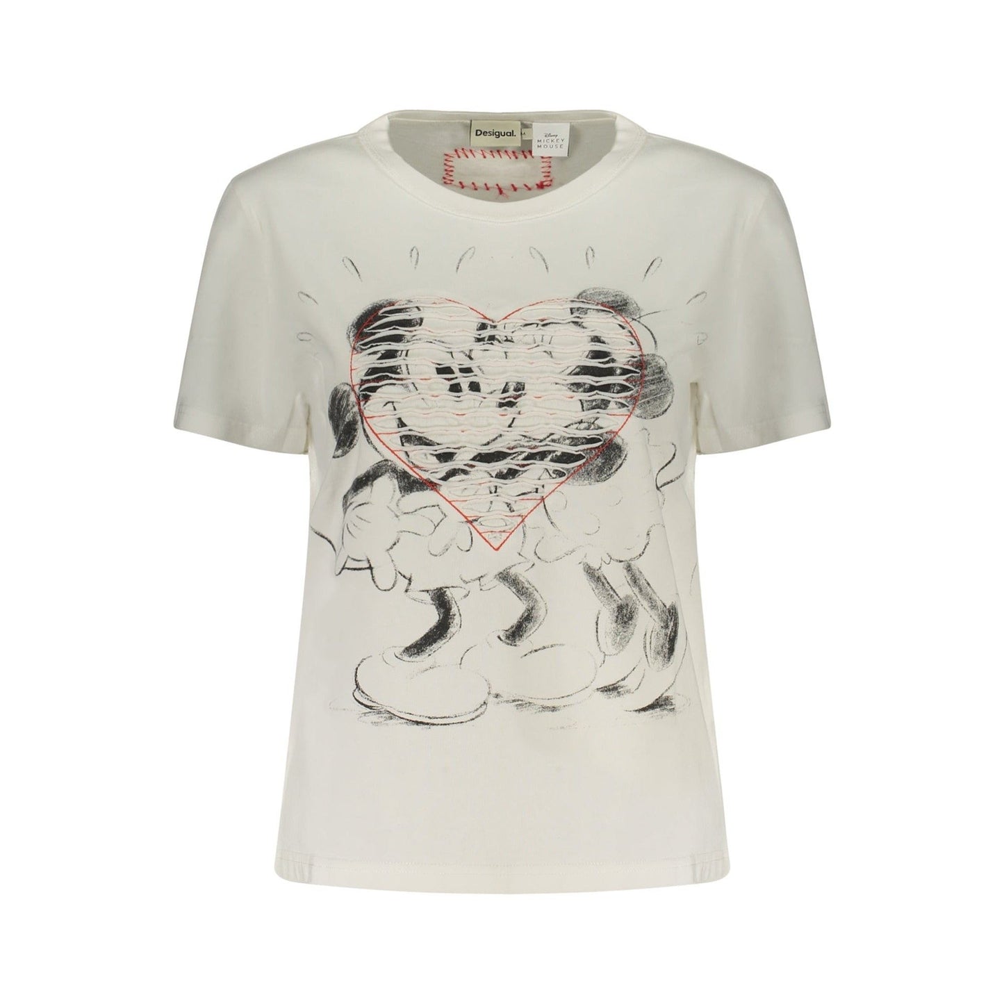 Desigual Tricou 26SWTK42 ALB