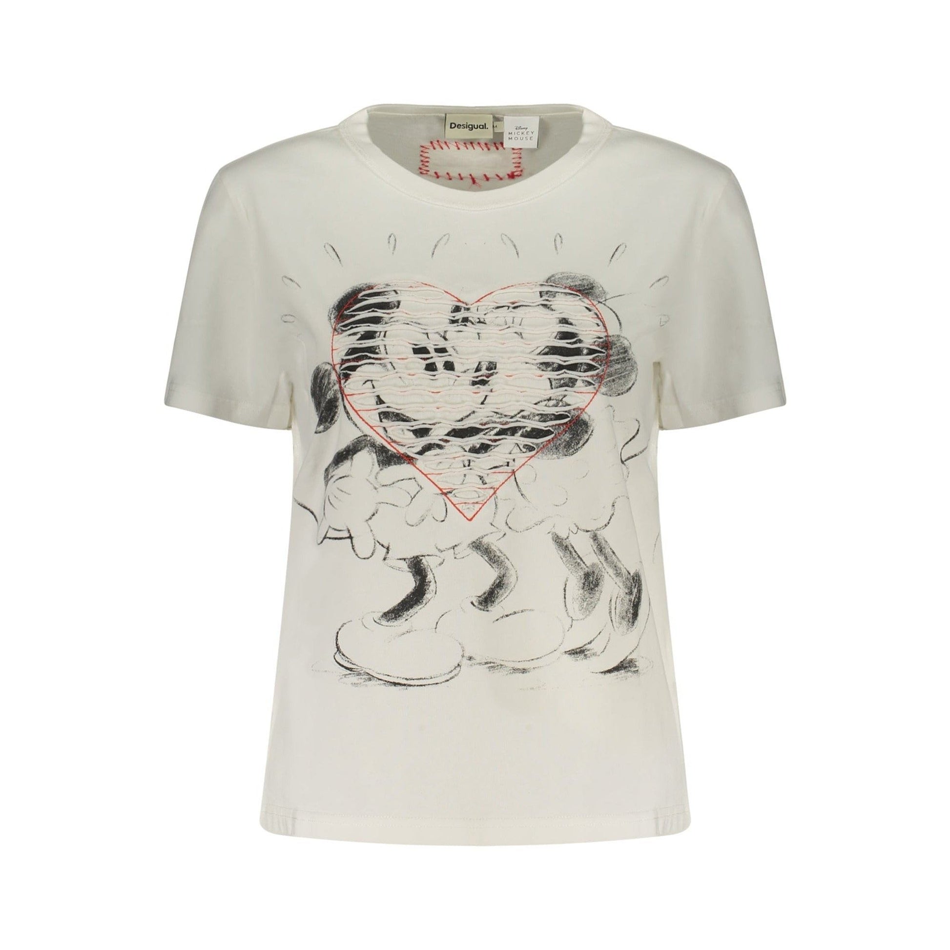 Desigual Tricou 26SWTK42 ALB