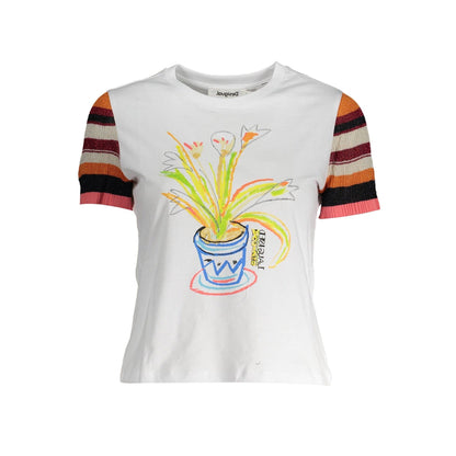 Desigual Tricou 23SWTK80 ALB
