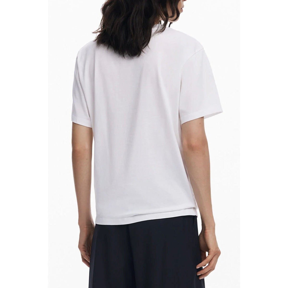Desigual Tricou 25WWTK50 ALB