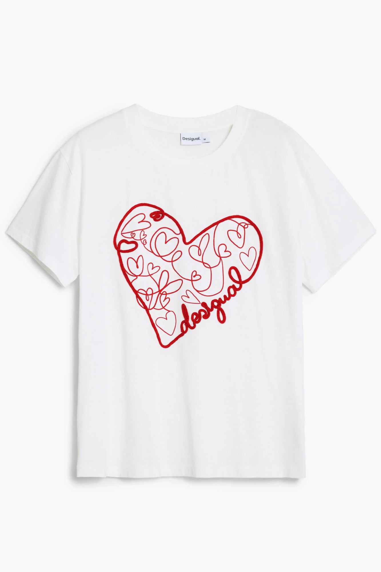 Desigual Tricou 25WWTK50 ALB