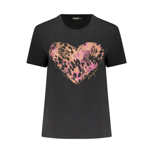 Desigual Tricou 26SWTK53 NEGRU