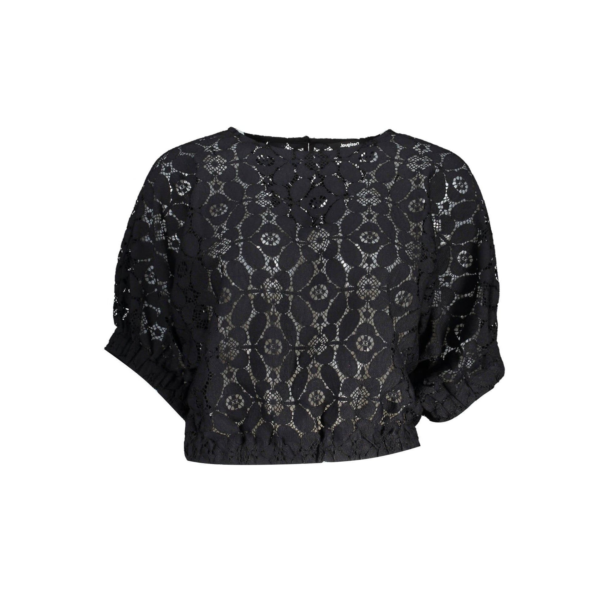 Desigual Tricou 23SWBW01 NEGRU
