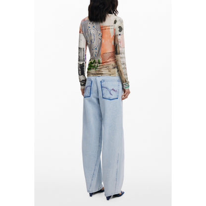 Desigual Tricou 25WWTK33 BEJ