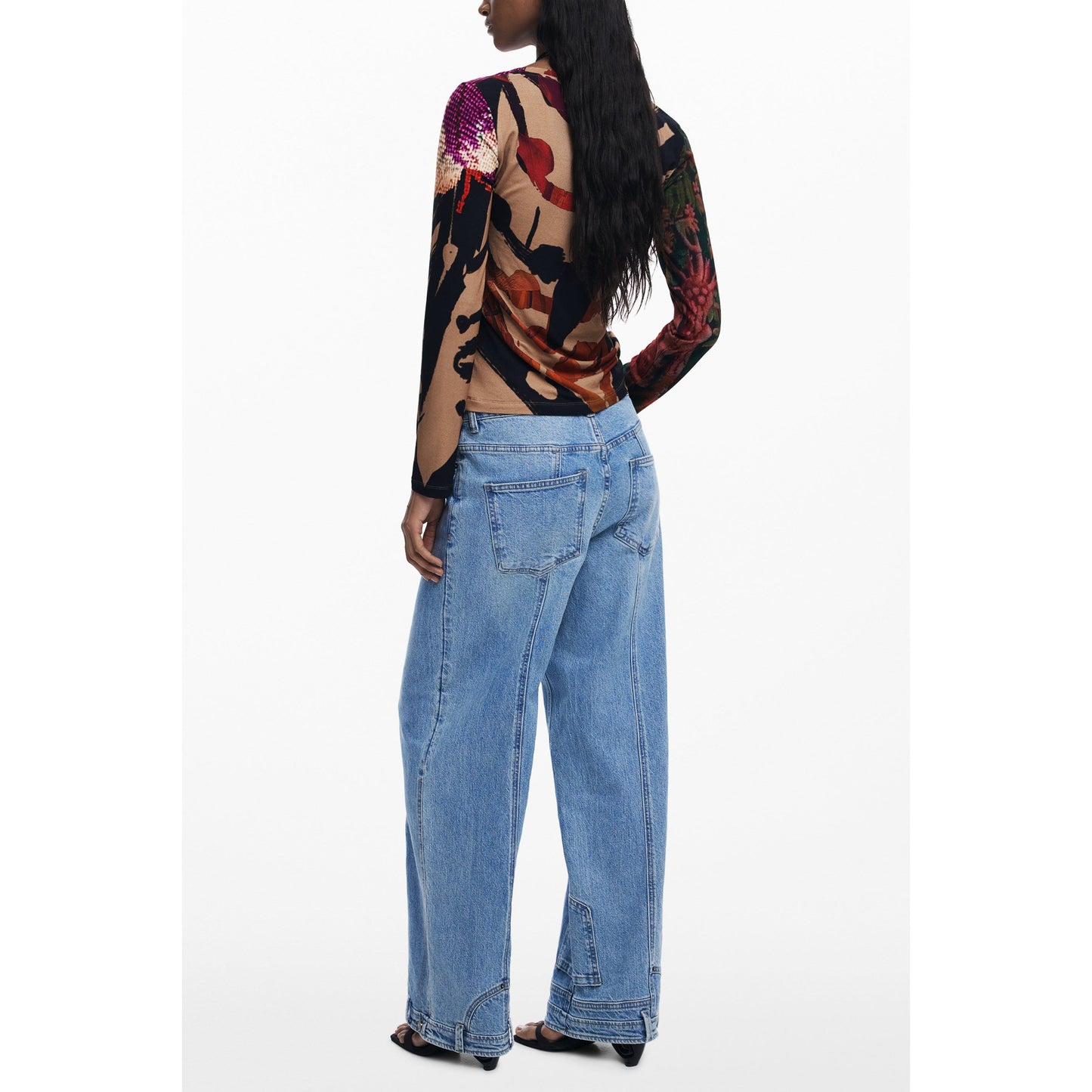 Desigual Tricou 25WWTK38 MARO
