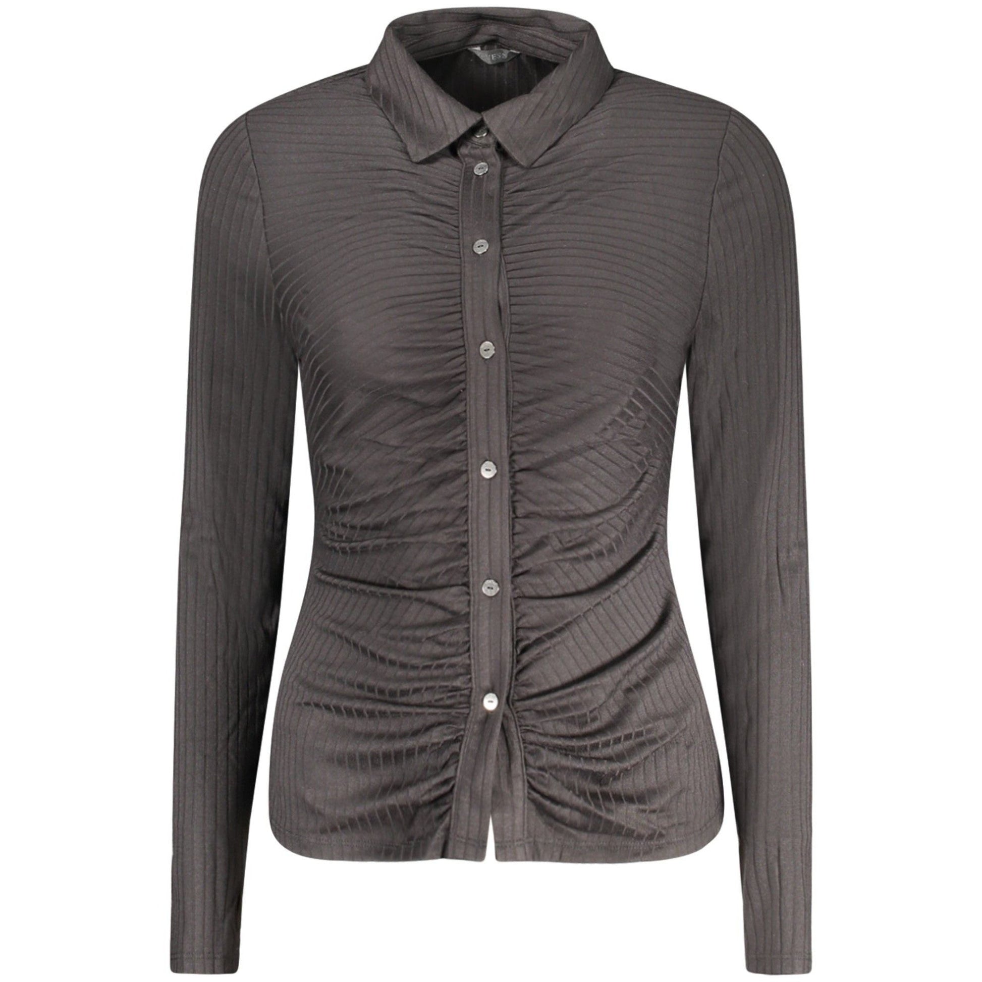 Guess Jeans Cămașă W5RP38KCM72 NEGRU