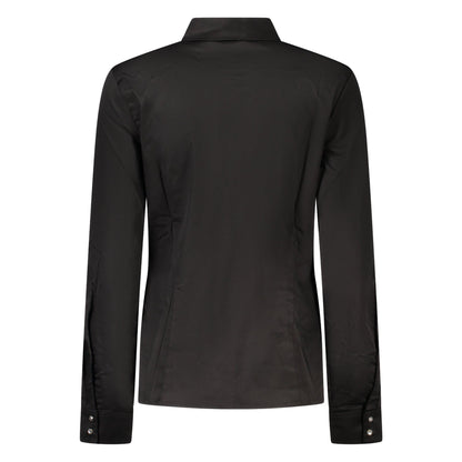 Guess Jeans Cămașă W2YH41WAF10 NEGRU