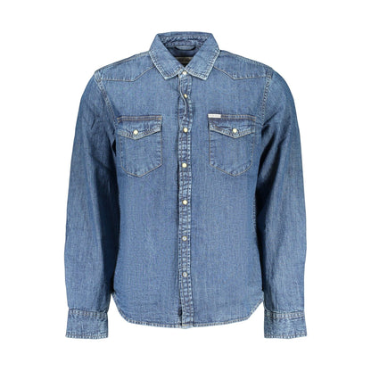 Guess Jeans Cămașă M4YH55D5EI1 BLEUMARIN