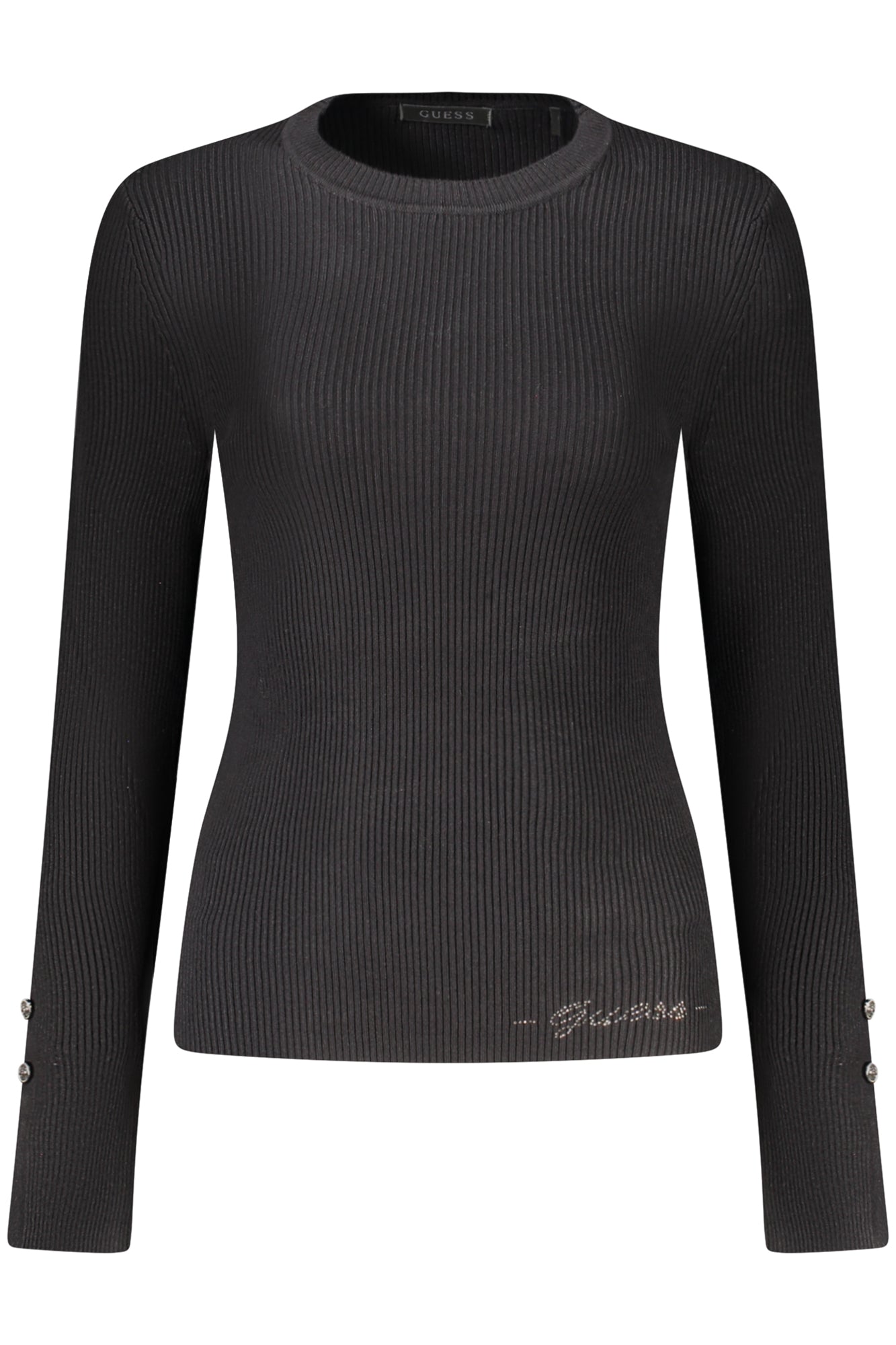 Guess Jeans Pulover W6YR09Z0948 NEGRU