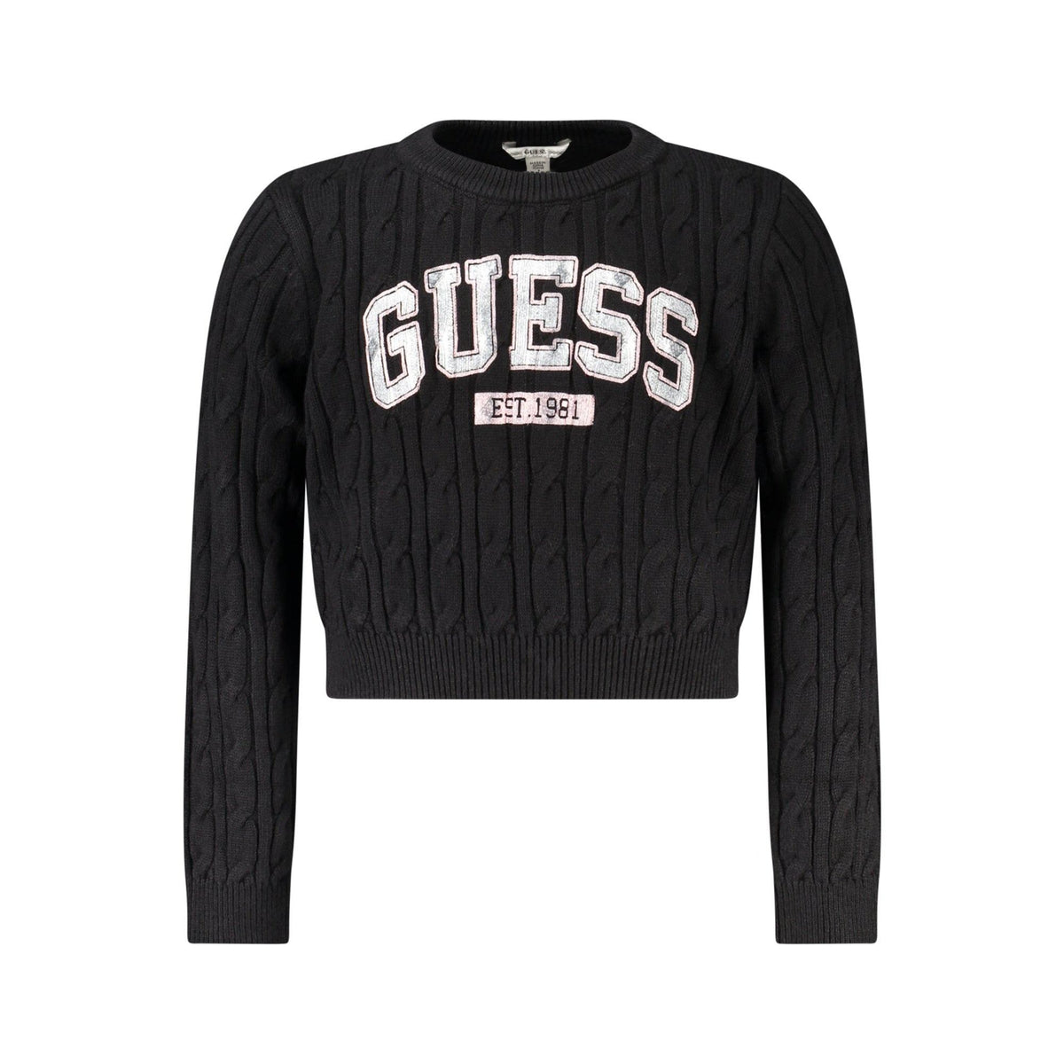 Guess Jeans Pulover J6YR11Z0843 NEGRU