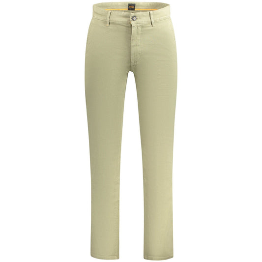 Boss Pantaloni casual 50518478CHINOSLIM VERDE