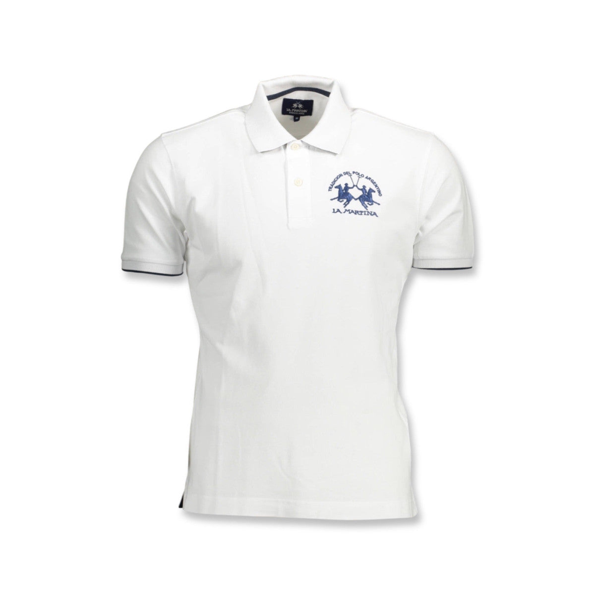 La Martina Tricou Polo CCMP01 ALB