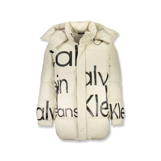Calvin Klein Geacă cu glugă J30J321913 BEJ