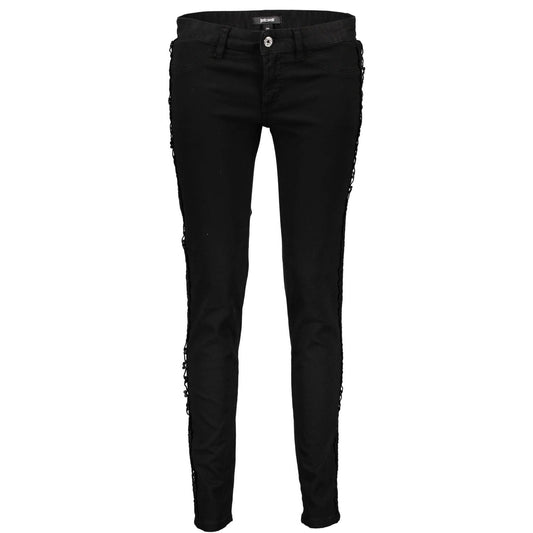 Just Cavalli Pantaloni casual S04LA0115 NEGRU