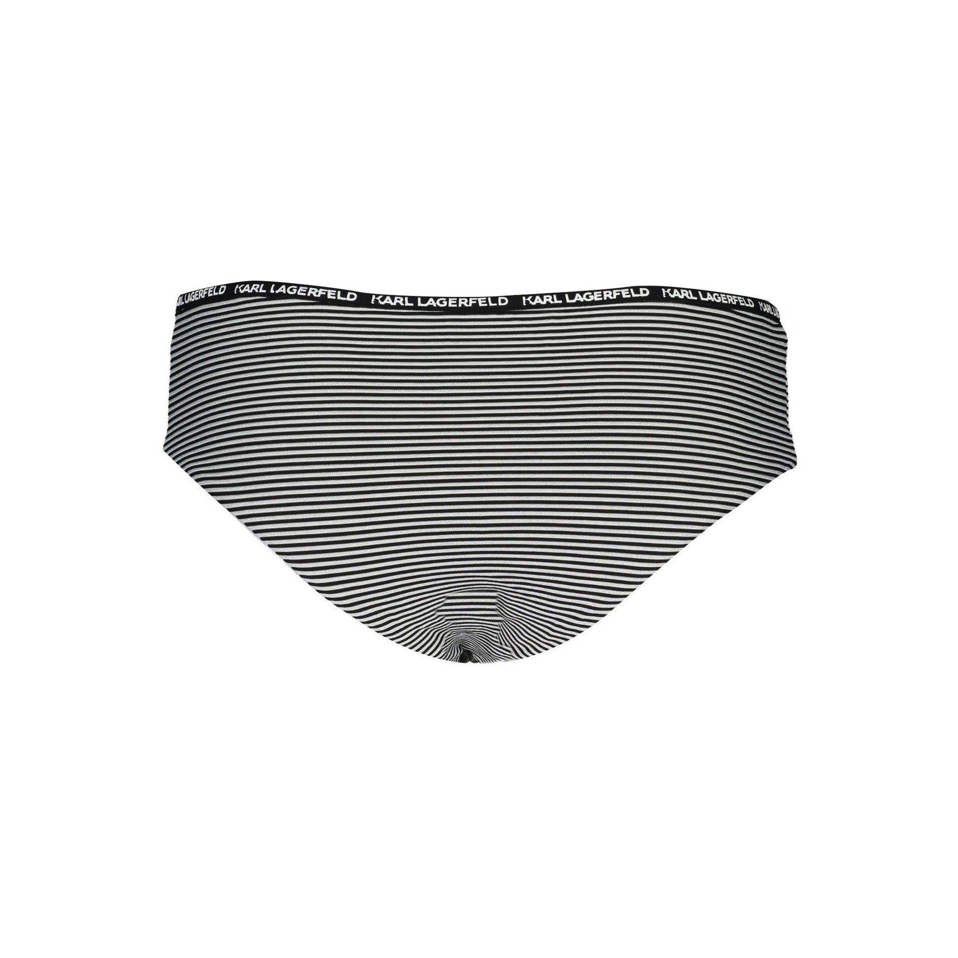 Karl Lagerfeld Pantaloni baie KL21WBT04 NEGRU