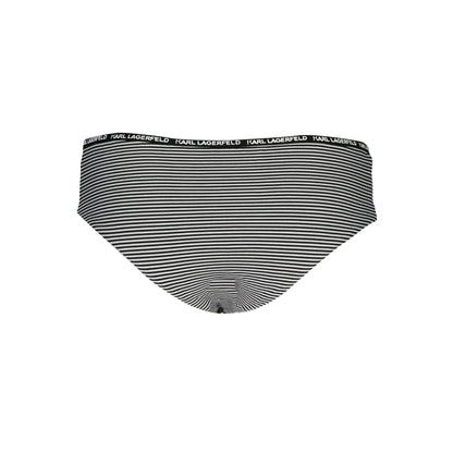 Karl Lagerfeld Pantaloni baie KL21WBT04 NEGRU