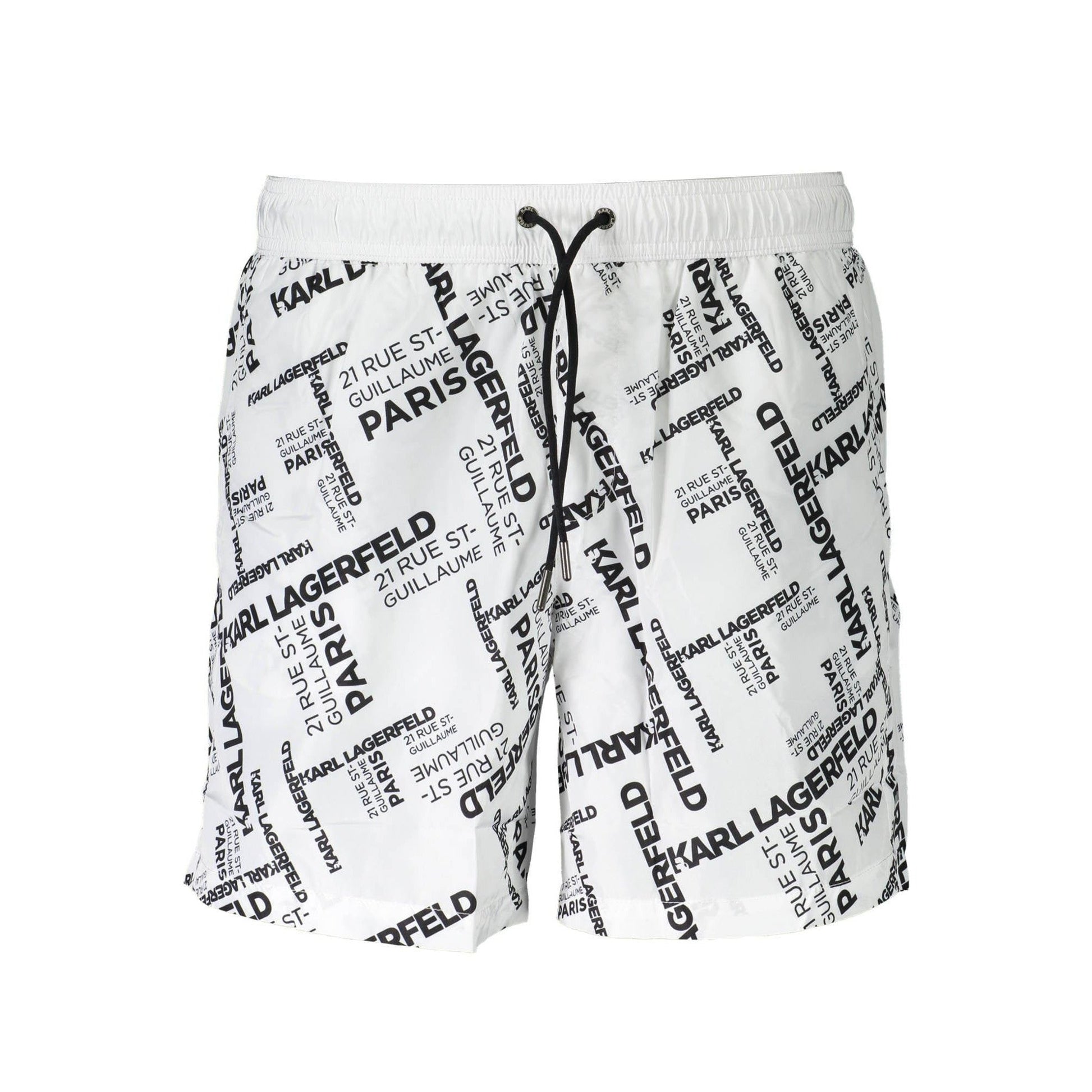 Karl Lagerfeld Pantaloni baie KL20MBM08 ALB