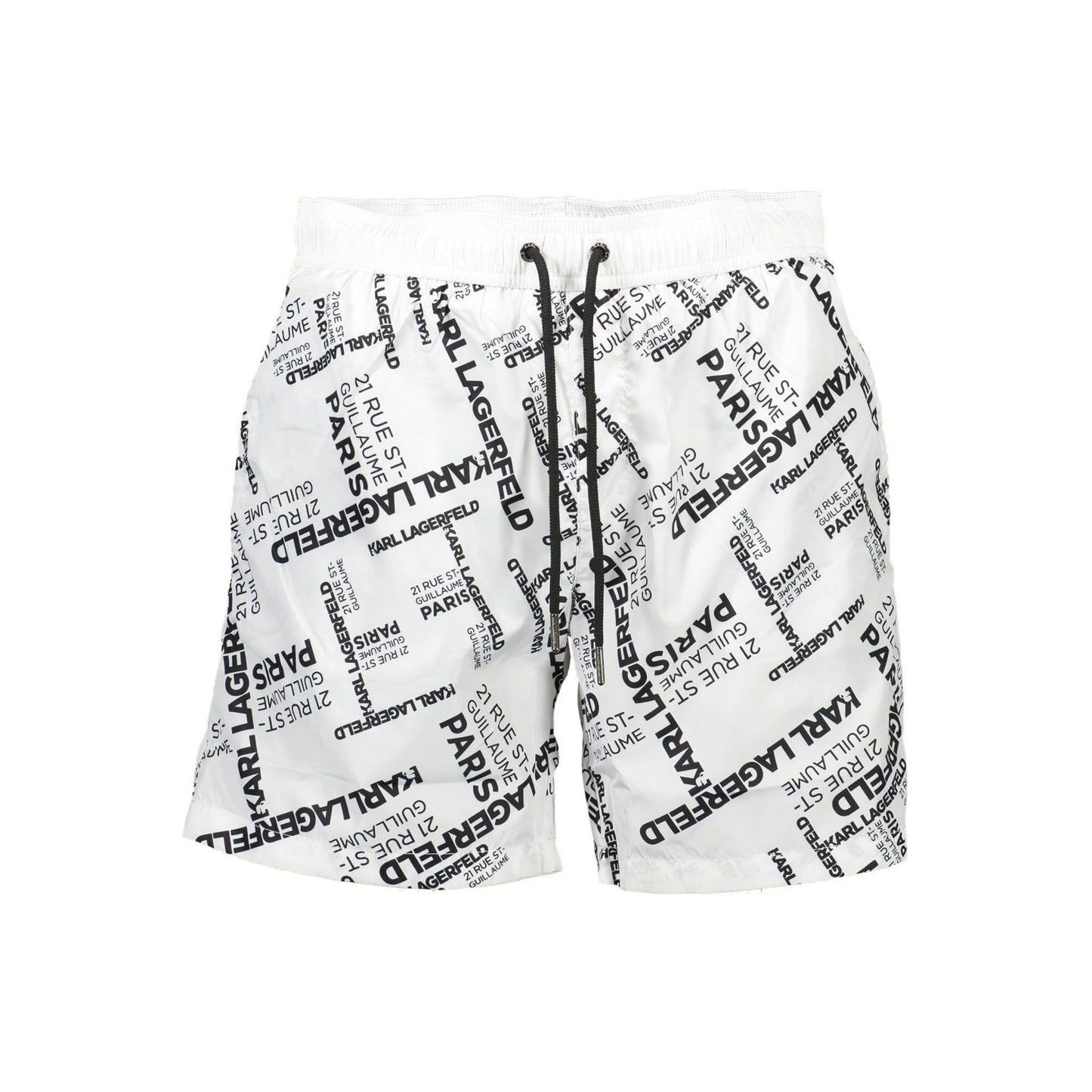 Karl Lagerfeld Pantaloni baie KL21MBM14 ALB