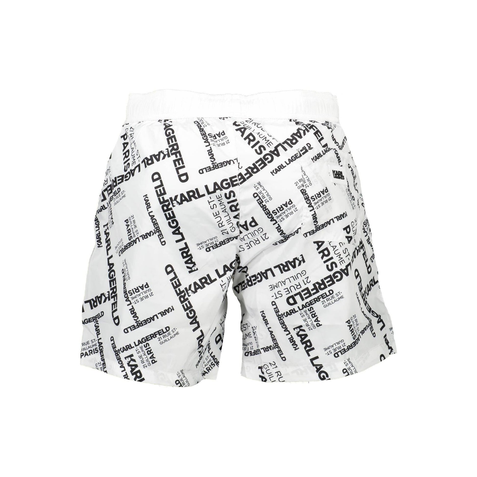 Karl Lagerfeld Pantaloni baie KL21MBM14 ALB