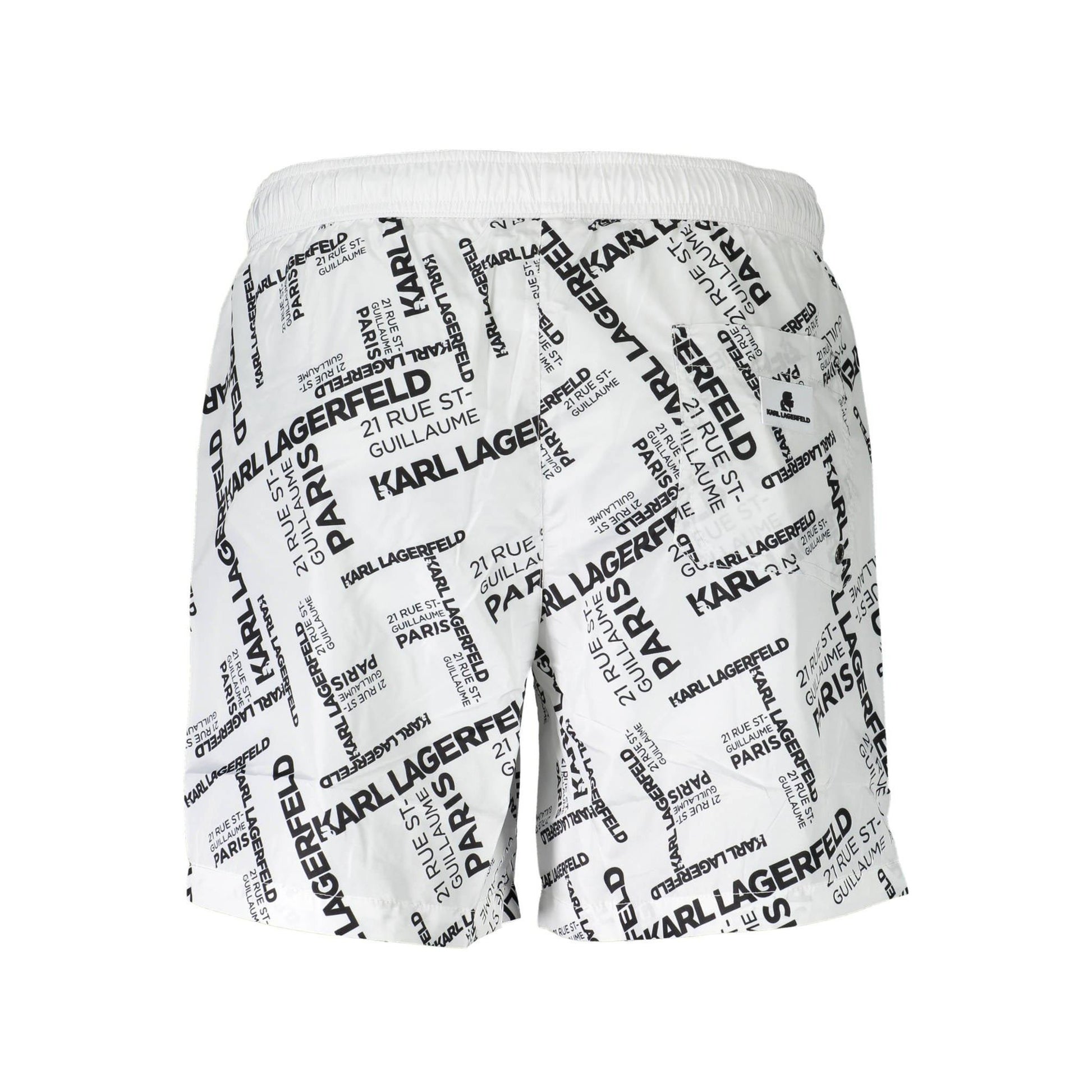 Karl Lagerfeld Pantaloni baie KL20MBM08 ALB