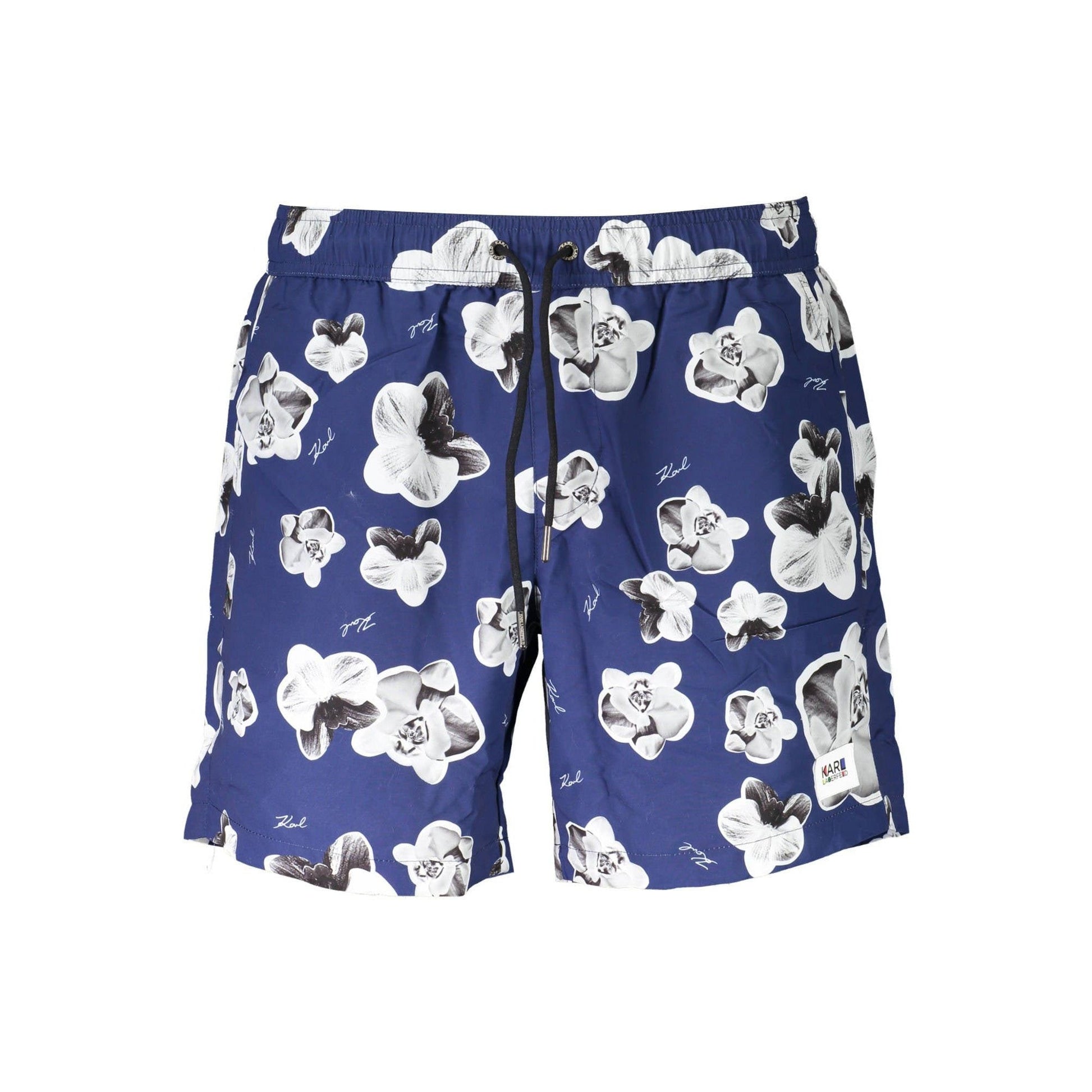 Karl Lagerfeld Pantaloni baie KL20MBM12 BLEUMARIN