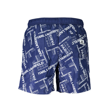 Karl Lagerfeld Pantaloni baie KL20MBM08 BLEUMARIN
