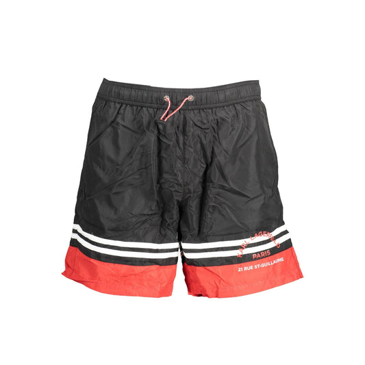 Karl Lagerfeld Pantaloni baie KL22MBS03 NEGRU