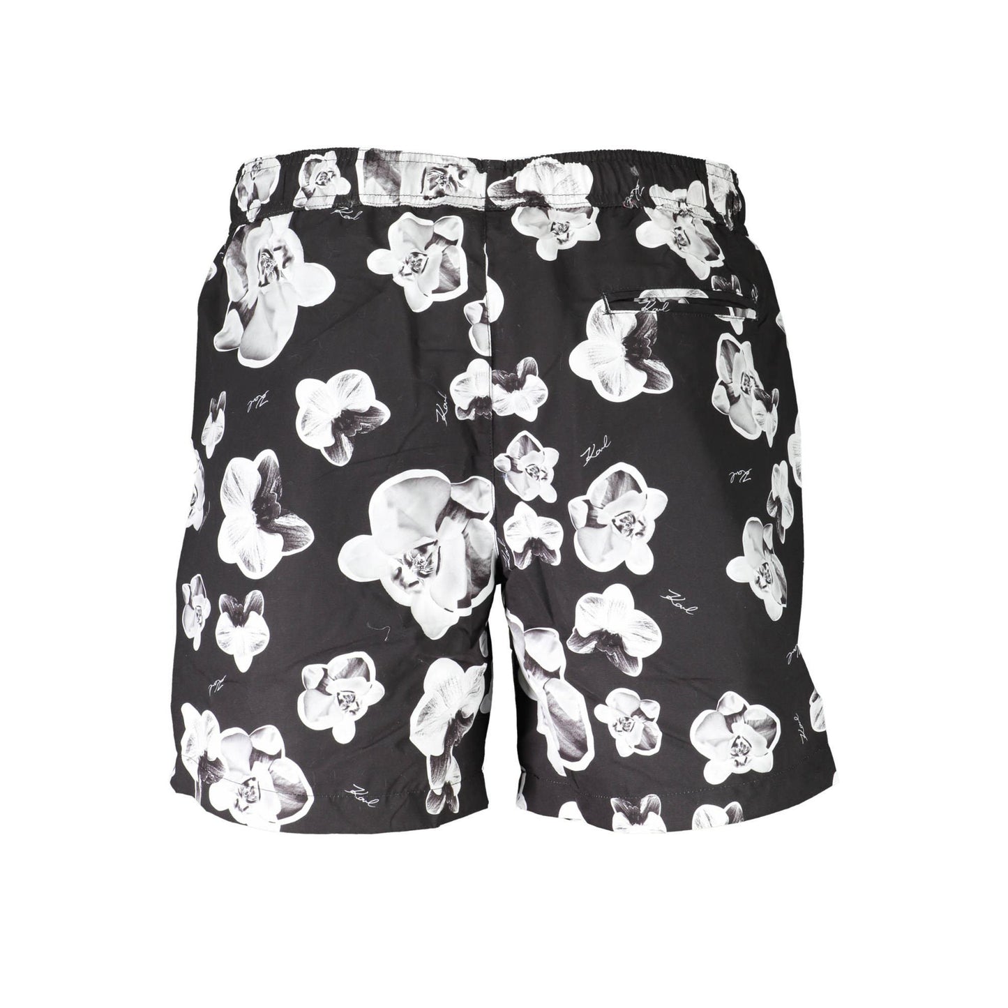 Karl Lagerfeld Pantaloni baie KL20MBM12 NEGRU