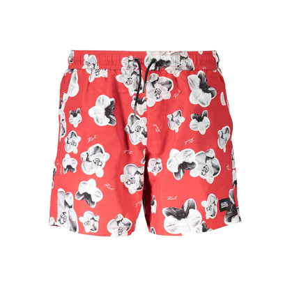 Karl Lagerfeld Pantaloni baie KL20MBM12 ROȘU