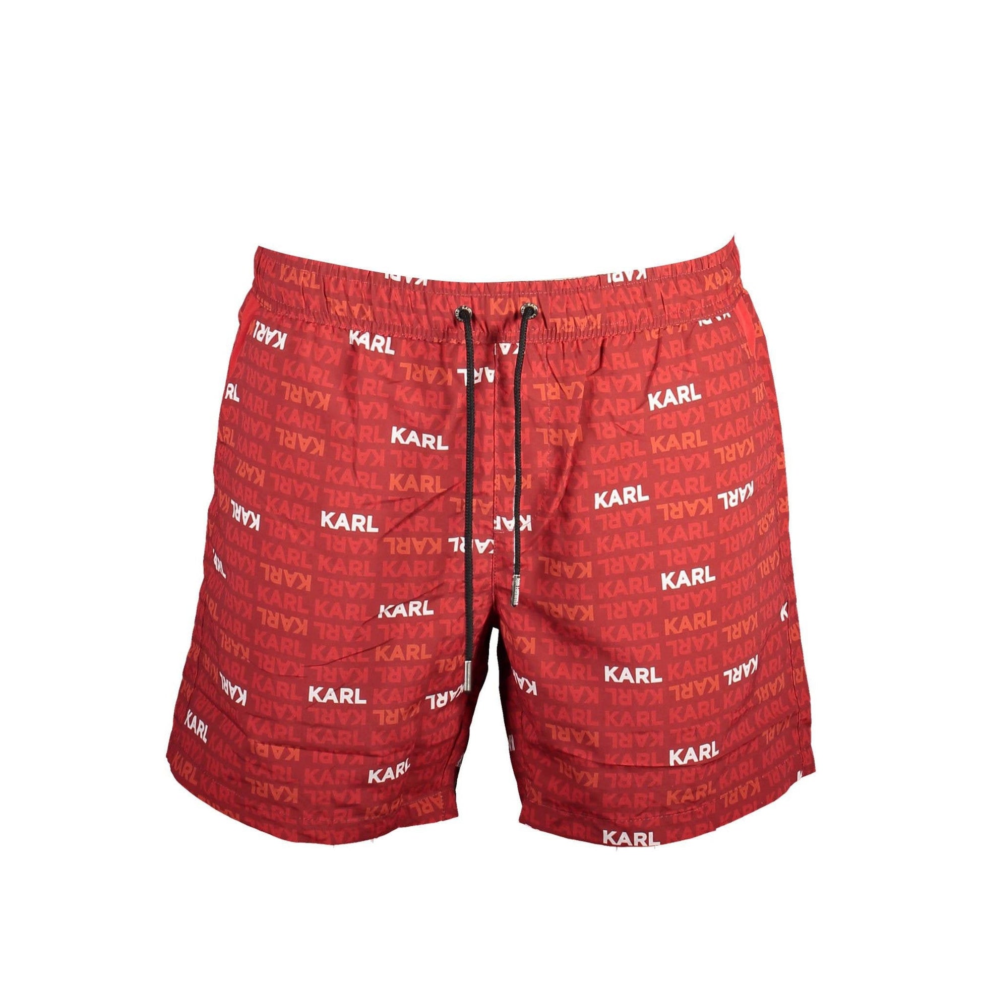 Karl Lagerfeld Pantaloni baie KL21MBM06 ROȘU