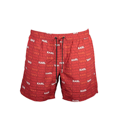 Karl Lagerfeld Pantaloni baie KL21MBM06 ROȘU