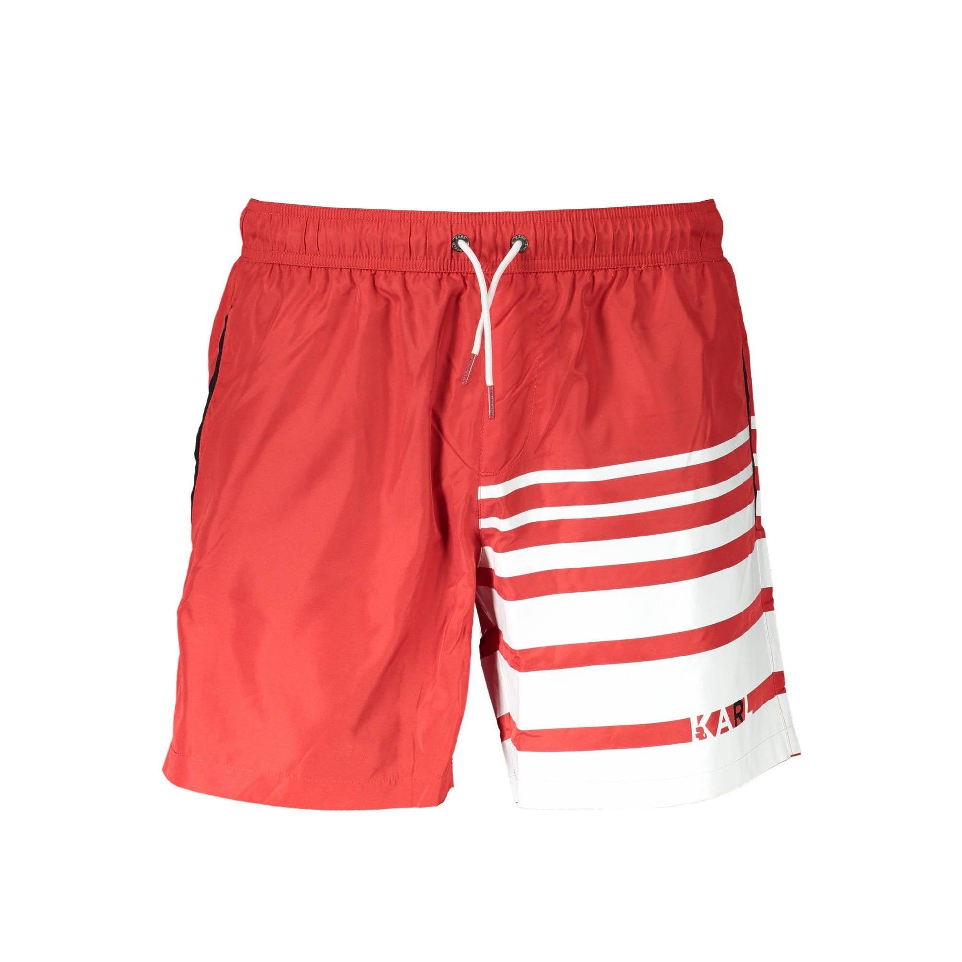 Karl Lagerfeld Pantaloni baie KL20MBM03 ROȘU