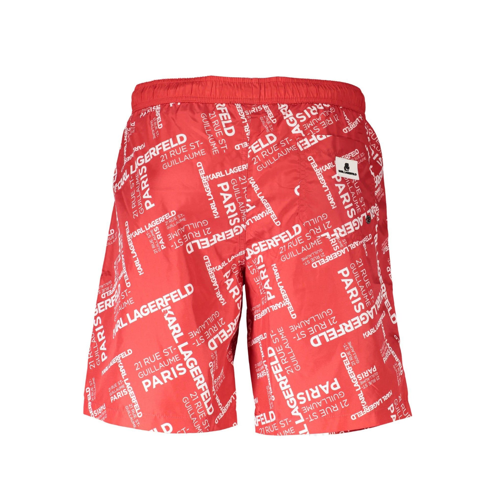 Karl Lagerfeld Pantaloni baie KL20MBL01 ROȘU