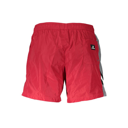 Karl Lagerfeld Pantaloni baie KL20MBM07 ROȘU