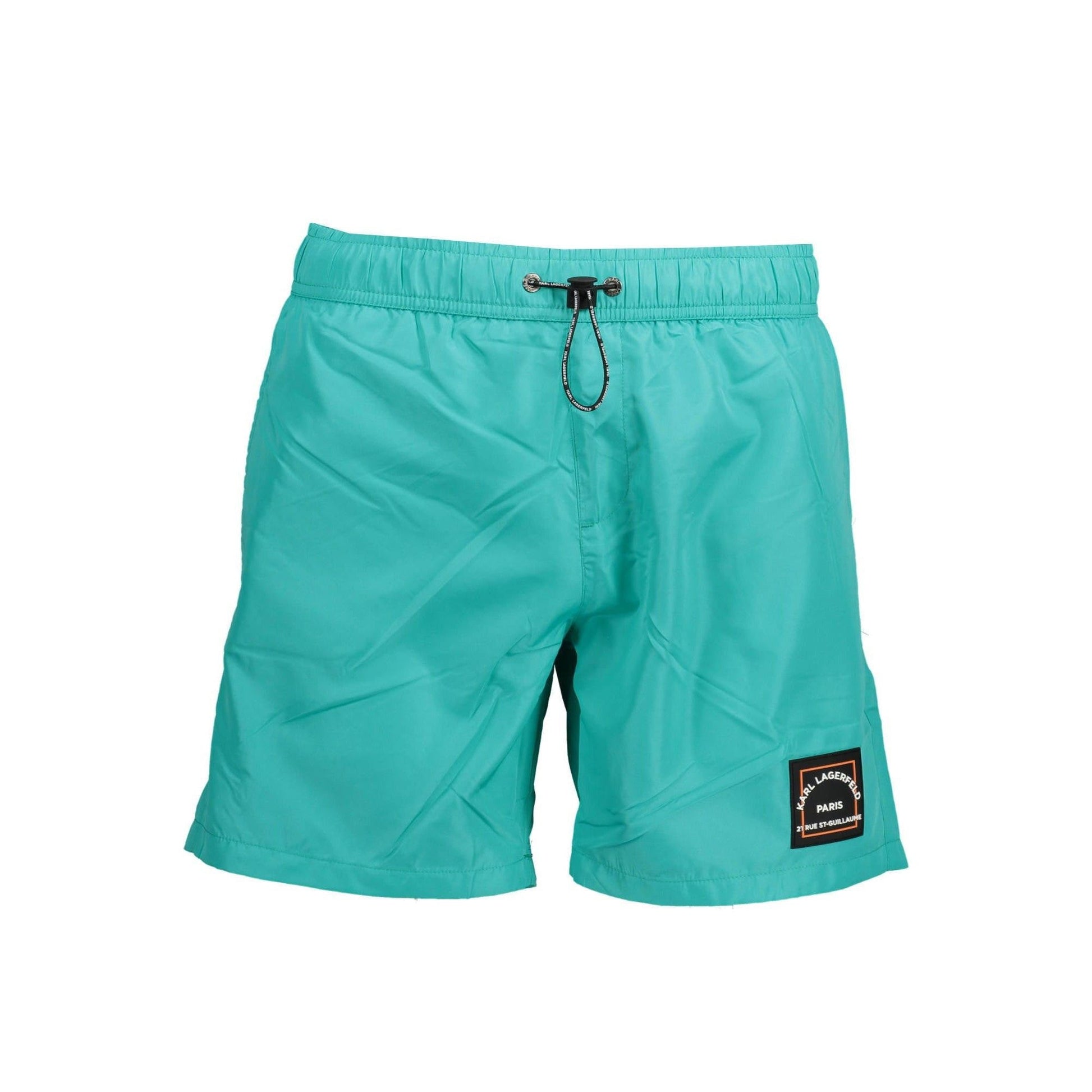 Karl Lagerfeld Pantaloni baie KL22MBM01 VERDE
