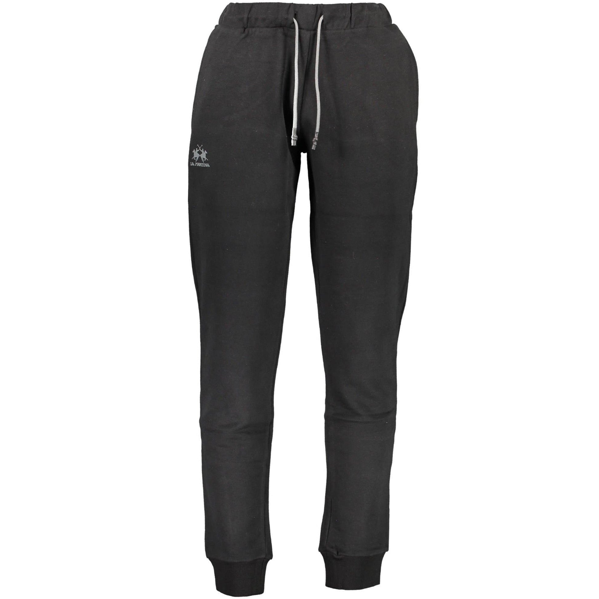 La Martina Pantaloni sport CCMT03FP109 NEGRU