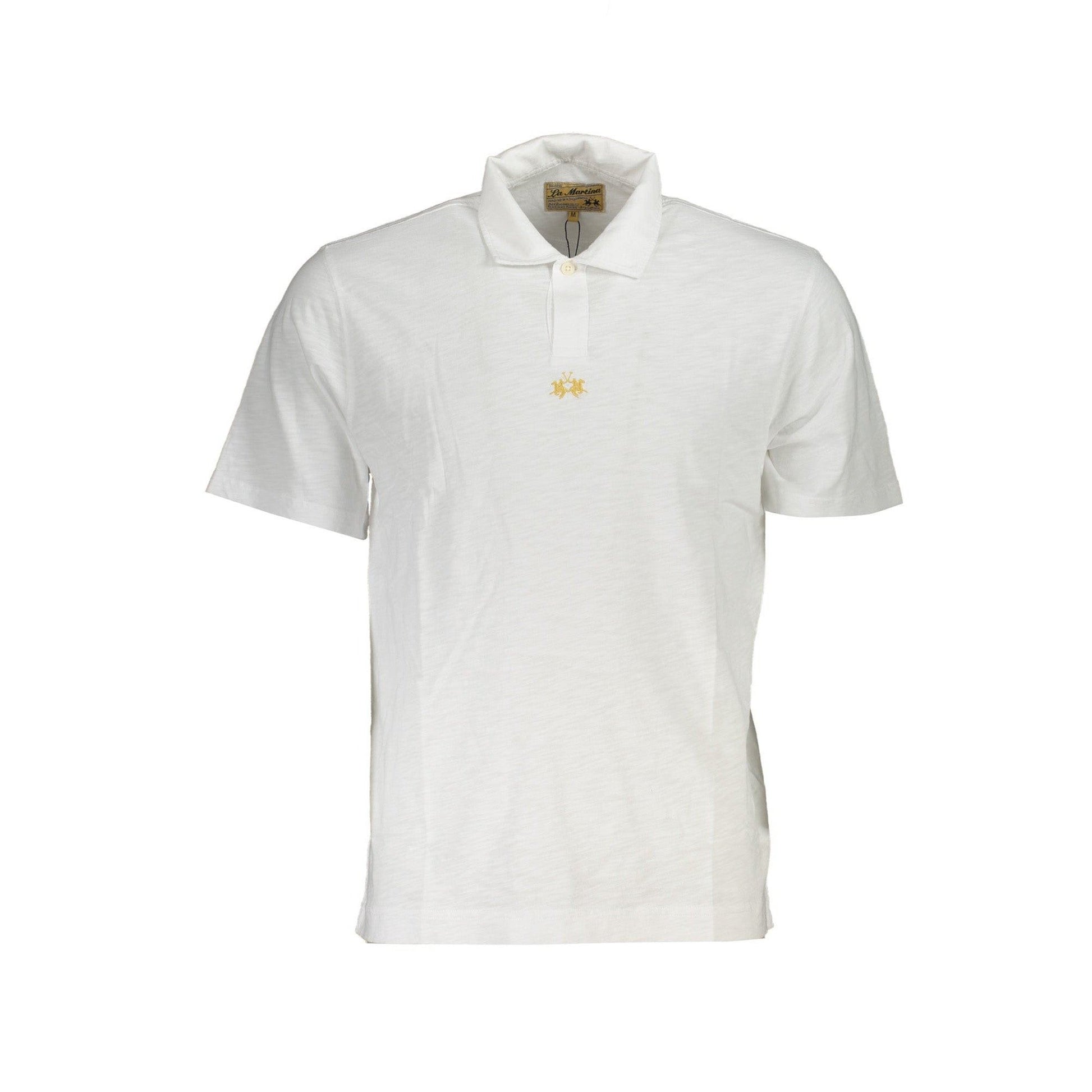 La Martina Tricou CCMP05JS259 ALB