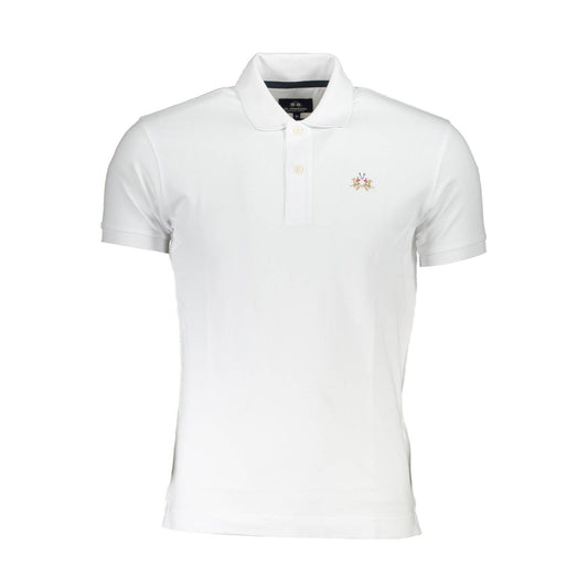 La Martina Tricou CCMP02PK001 ALB