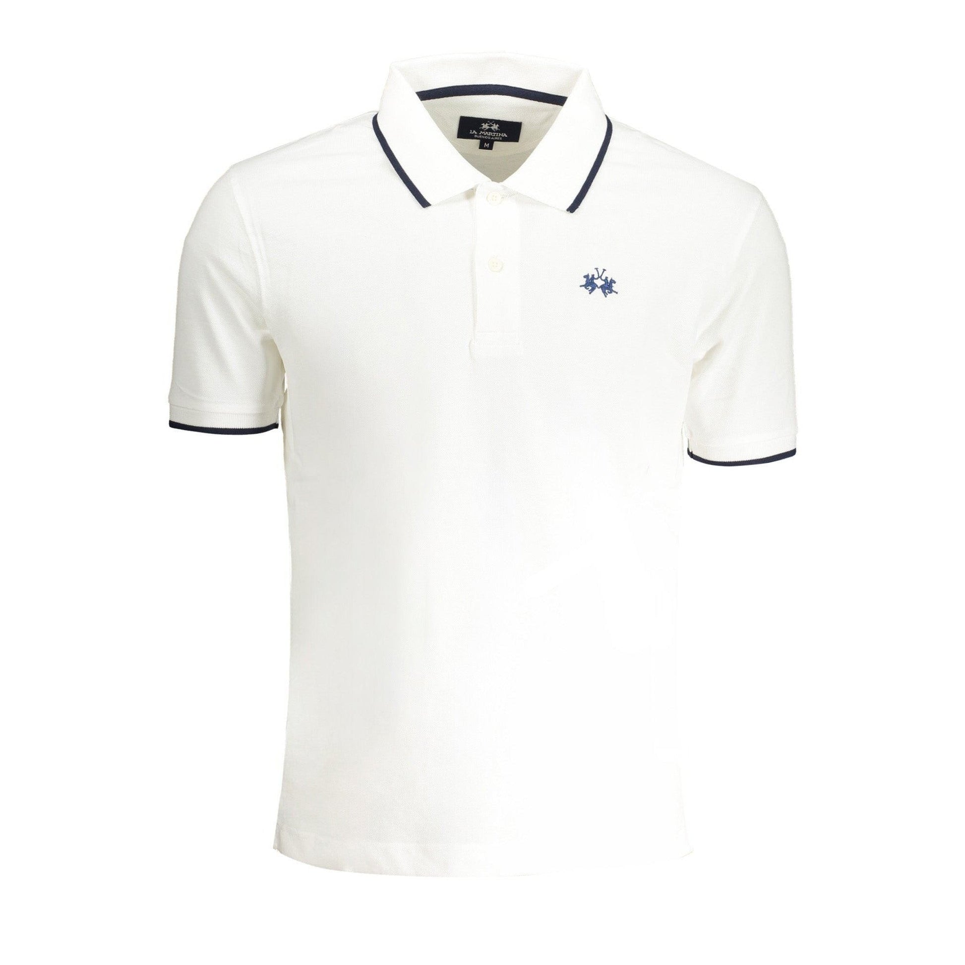La Martina Tricou BPMP04PK031 ALB